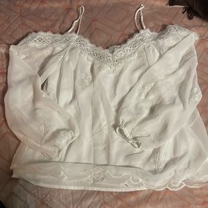 WAYF Embroidered Top